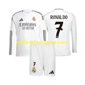 Maillot/Tenue Real Madrid Cristiano Ronaldo 7 Enfant Domicile 2024/2025 Manche Longue